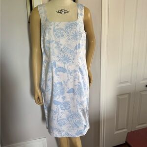 Sportalm Blue and White Floral Dress